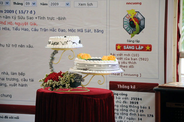 Bánh sinh nhật lấy tượng quẻ Đại Hữu