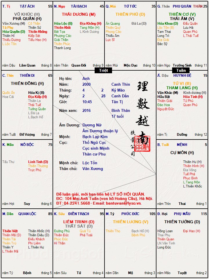 lá số tử vi