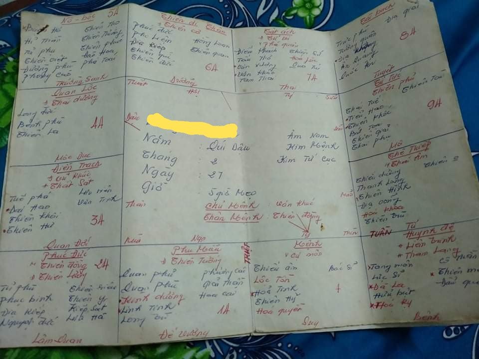 Đây là lá số thầy đó chấm nè bạn