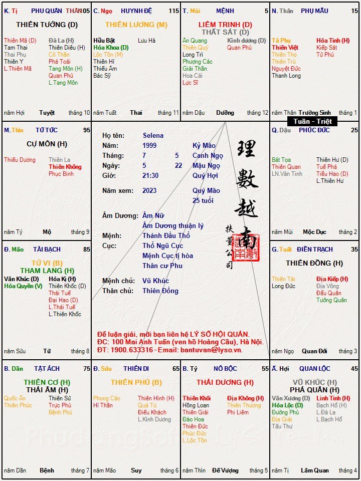 Lá số của cháu