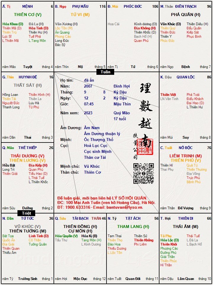 tử vi của em đây ạ