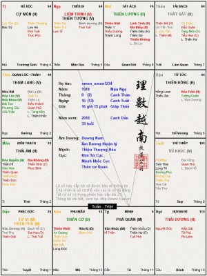 Kính nhờ các Cô/Chú và Anh/Chị xem giúp lá số của tôi và tư vấn giúp việc sinh con vào năm 2010 có được không ạ.<br />Xin chân thành cảm ơn các Cô/Chú và Anh/Chị.<br />Kính bút!