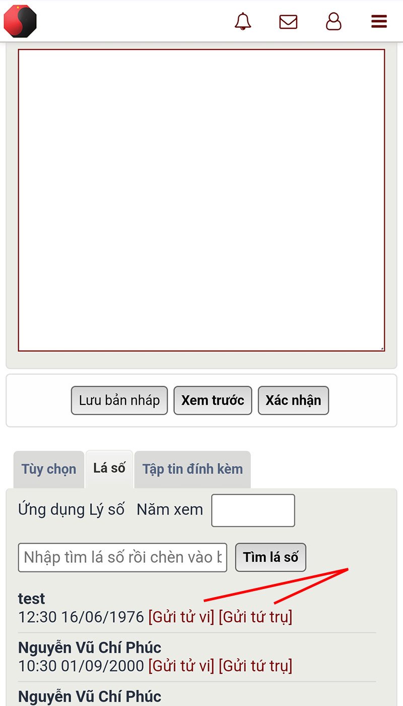 Gửi lá số theo hình này